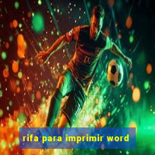 rifa para imprimir word